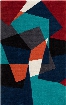 Cosmopolitan Collection Area Rug in Teal, Midnight Blue, and Sienna design by Surya